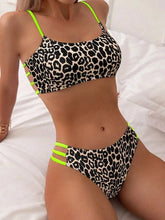 Tải hình ảnh vào trình xem Thư viện,Bikini Micro Da Báo Gợi Cảm 2025 Đồ Bơi Nữ Bộ Bikini Eo Cao Phong Cách Brazil Áo Dây Đeo Đi Biển Đồ Tắm