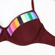 Load image into Gallery viewer, Printed High-Waist Bikini Set