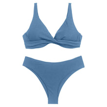 Load image into Gallery viewer, Solid Monokini Two-Piece Swimsuit