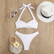 Load image into Gallery viewer, Sexy Women's Swimsuit 2025 Summer Bikini Two-piece Swimwear for Woman Beachwear Halter Bikinis Sets Swimming Beach Bathing Suits