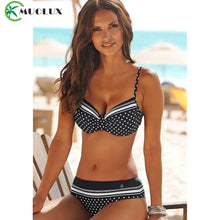 Load image into Gallery viewer, Printed High-Waist Bikini Set
