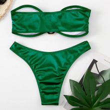 Load image into Gallery viewer, High-Waist Bandeau Push-Up Bikini