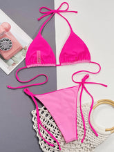 Load image into Gallery viewer, Leopard Micro Thong Bikini with Lace-Up Detail