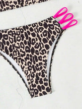Tải hình ảnh vào trình xem Thư viện,Bikini Micro Da Báo Gợi Cảm 2025 Đồ Bơi Nữ Bộ Bikini Eo Cao Phong Cách Brazil Áo Dây Đeo Đi Biển Đồ Tắm