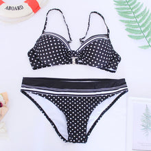 Load image into Gallery viewer, Printed High-Waist Bikini Set