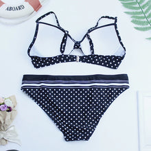 Load image into Gallery viewer, Printed High-Waist Bikini Set