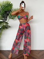 Load image into Gallery viewer, Fishnet Three-Piece Bikini & Dress Set
