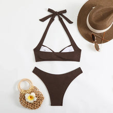 Load image into Gallery viewer, Sexy Women's Swimsuit 2025 Summer Bikini Two-piece Swimwear for Woman Beachwear Halter Bikinis Sets Swimming Beach Bathing Suits