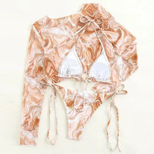 Load image into Gallery viewer, Toucheart Leopard For Women Swimsuit Items Halter Micro Bikini Top Separately Print Bathing Suit Brazilian Low Waist Beachwear