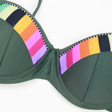 Load image into Gallery viewer, 2024 New Women Swimsuit Sexy Women High Waist Bikini Swimwear Female Two Piece Beachwear Printed Bikinis Set Bathing Suit