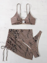 Load image into Gallery viewer, Sexy Women Swimsuit Push Up Beachwear Bathing Suit Summer Three-Pieces Bikini Female Swimwear Thong Bikini with Skirt