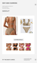 Load image into Gallery viewer, 2025 Swimsuit Women Swimwear Black Sexy Bikinis Push Up Female Beach Swimming Wear Bathing Suit Brazilian Bikini Set Pool Bather
