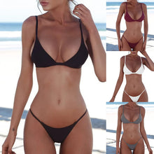 Load image into Gallery viewer, Solid Colour Versatile Bikini Set