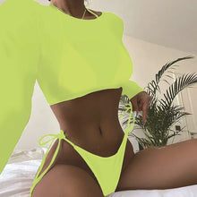 Load image into Gallery viewer, Toucheart Leopard For Women Swimsuit Items Halter Micro Bikini Top Separately Print Bathing Suit Brazilian Low Waist Beachwear