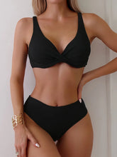 Load image into Gallery viewer, Solid Monokini Two-Piece Swimsuit