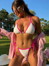 Load image into Gallery viewer, Leopard Print Rope Triangle Bikini