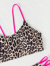 Tải hình ảnh vào trình xem Thư viện,Bikini Micro Da Báo Gợi Cảm 2025 Đồ Bơi Nữ Bộ Bikini Eo Cao Phong Cách Brazil Áo Dây Đeo Đi Biển Đồ Tắm