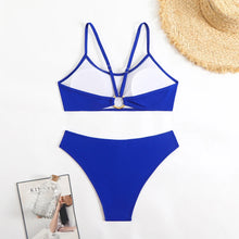 Load image into Gallery viewer, Solid Colour Two-Piece Bikini Set