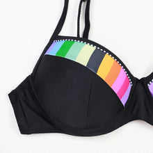 Load image into Gallery viewer, Printed High-Waist Bikini Set