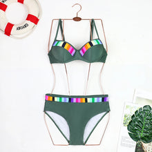 Load image into Gallery viewer, Printed High-Waist Bikini Set