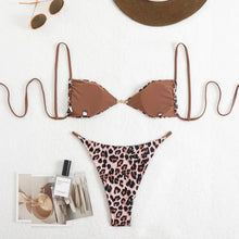Load image into Gallery viewer, Leopard Swimwear Women 2025 Bathing Suit Micro Bikini Brazilian Biquinis Mini Swimsuit Push Up Swimming Suit Maillot De Bain