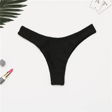 Load image into Gallery viewer, Bikini Bottoms Brazilian 2025, Thong Low Waist Bottom Solid