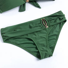 Load image into Gallery viewer, Push Up Bikini Swimwear for Women 2025 Blue Bikini Set Brazilian Bathing Suit Halter Swimsuit Black White Yellow Green
