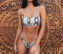 Load image into Gallery viewer, Leopard Print Push-Up Bikini Set
