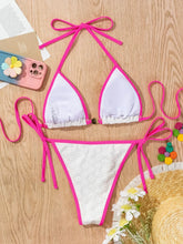 Load image into Gallery viewer, Leopard Print Rope Triangle Bikini
