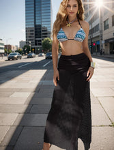 Load image into Gallery viewer, Fishnet Three-Piece Bikini &amp; Dress Set
