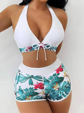Load image into Gallery viewer, Printed Lace-Up Sporty Surf Bikini Set
