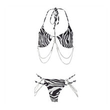 Load image into Gallery viewer, Sexy Bikini Set Zebra Print Swimwear Women Swimsuit Bandage Bathing Suit Low Rise Swimwear Leopard Swimming Ropa Mujer Biquini
