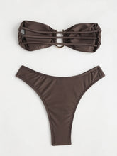 Load image into Gallery viewer, High-Waist Bandeau Push-Up Bikini
