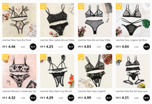 Load image into Gallery viewer, Deep V Leopard Bralette Lingerie Set
