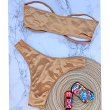 Load image into Gallery viewer, High-Waist Bandeau Push-Up Bikini

