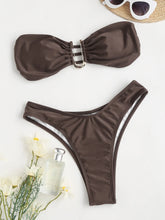Load image into Gallery viewer, High-Waist Bandeau Push-Up Bikini
