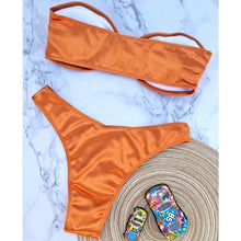 Load image into Gallery viewer, High-Waist Bandeau Push-Up Bikini
