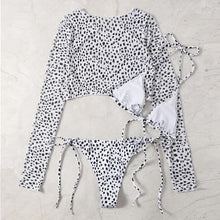 Load image into Gallery viewer, Toucheart Leopard For Women Swimsuit Items Halter Micro Bikini Top Separately Print Bathing Suit Brazilian Low Waist Beachwear
