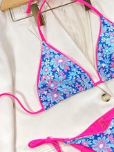 Load image into Gallery viewer, Leopard Micro Thong Bikini with Lace-Up Detail
