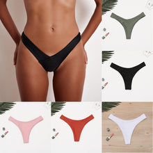 Load image into Gallery viewer, Bikini Bottoms Brazilian 2025, Thong Low Waist Bottom Solid
