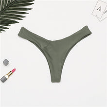 Load image into Gallery viewer, Bikini Bottoms Brazilian 2025, Thong Low Waist Bottom Solid
