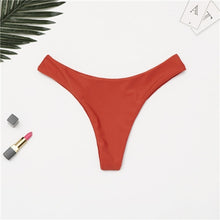 Load image into Gallery viewer, Bikini Bottoms Brazilian 2025, Thong Low Waist Bottom Solid
