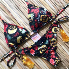 Tải hình ảnh vào trình xem Thư viện,Bikini sọc buộc 2025, Đồ bơi nữ Bandeau Bikini Brazil
