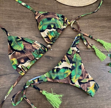 Load image into Gallery viewer, Floral Print Women Swimsuit 2025, Brazilian Bikini Push Up bra
