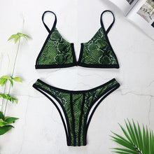 Tải hình ảnh vào trình xem Thư viện,Bandeau Bikinis 2025 Mới Áo Tắm V Cổ Push Up, Bikini Brazil 3418
