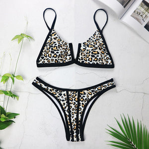 Bandeau Bikinis 2025 Mới Áo Tắm V Cổ Push Up, Bikini Brazil 3418