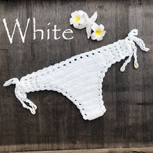 Tải hình ảnh vào trình xem Thư viện,Phụ nữ Thể thao Sexy Bikini Thong Handmade Crochet Đồ bơi Bikini Đáy
