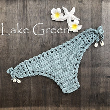 Load image into Gallery viewer, Women Sport Sexy Bikini Thong Handmade Crochet Swimwear Bikini Bottom
